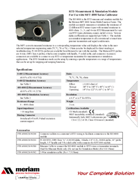 Thumbnail of document Data Sheet - RIO4000 RTD Module